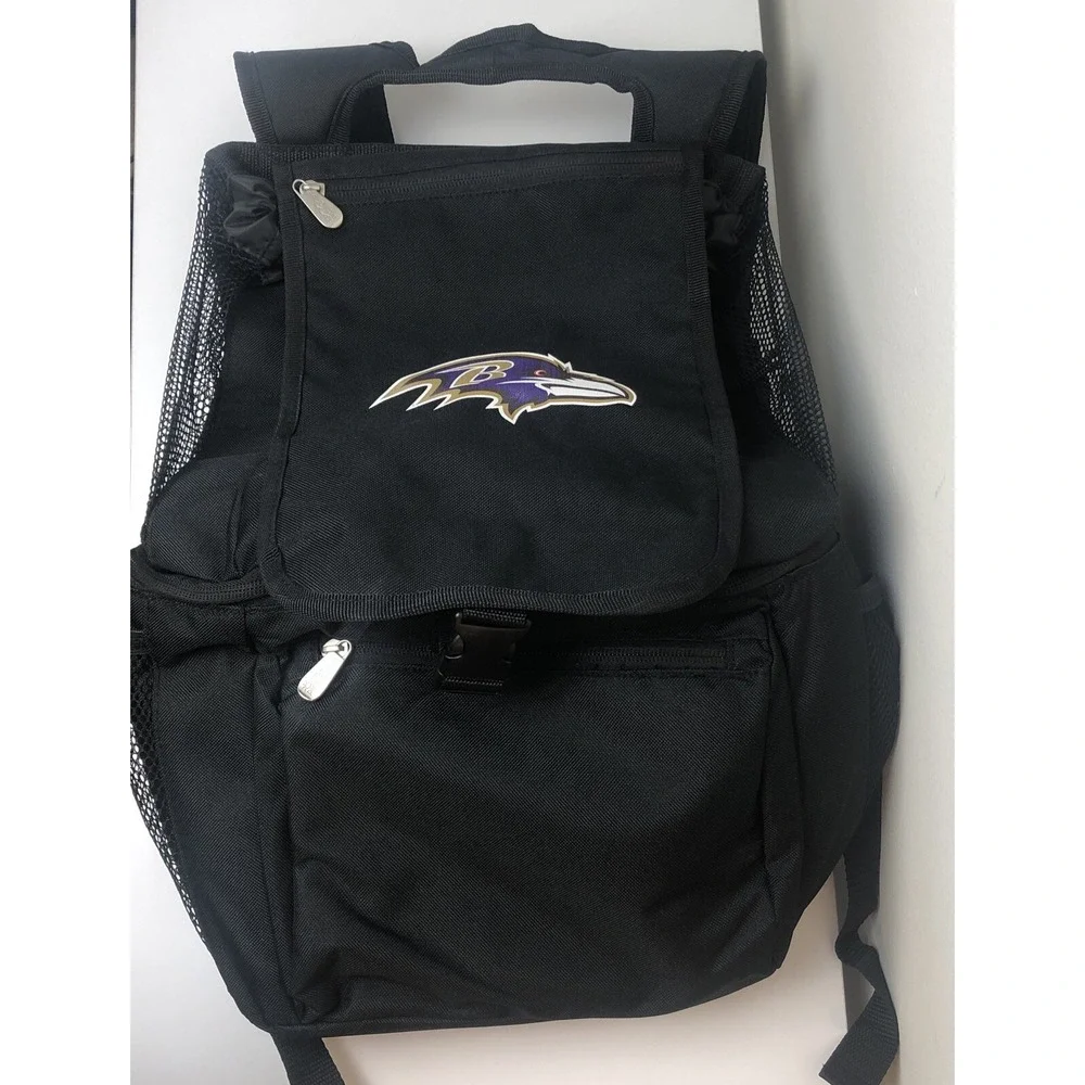 NFL Picnic Time Insulated Cooler Backpack Baltimore Ravens NFL Travel